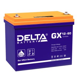 Аккумулятор 12В 60А.ч GX 12-60 Delta 4614010170020