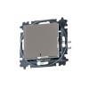 Переключатель 1-кл. СП Levit IP20 с подсветкой ориентацион. кофе макиато/бел. ABB 2CHH590646A6018
