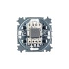 Переключатель 1-кл. СП Levit IP20 с подсветкой ориентацион. кофе макиато/бел. ABB 2CHH590646A6018