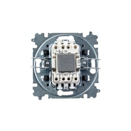 Переключатель 1-кл. СП Levit IP20 с подсветкой ориентацион. кофе макиато/бел. ABB 2CHH590646A6018