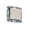 Переключатель 1-кл. СП Levit IP20 с подсветкой ориентацион. сл. кость/бел. ABB 2CHH590646A6017
