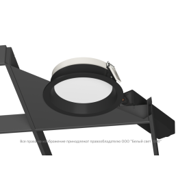 Светильник аварийный BS-DL-10-L1-LED V01 Black 4000К Белый Свет a29252