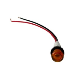 Арматура сигнальная 10мм с силиконовым проводом 24В желт. EMAS S100LS2