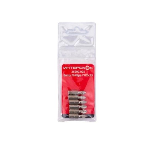 Бита Phillips PH2х25 (уп.6шт) ИНТЕРСКОЛ 25202.025