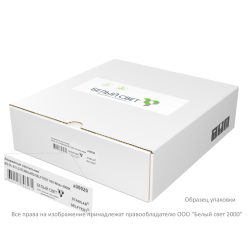 Светильник аварийный BS-DL-10-L1-LED V02 Black 3000К Белый Свет a29275