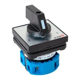 Переключатель кулачковый ПК-1-21 1п 25А "1-0-2" IP65 EKF pk-1-21-25-65
