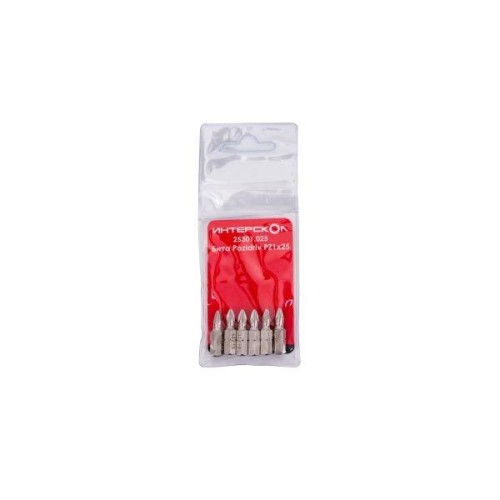 Бита Pozidriv PZ1х25 (уп.6шт) ИНТЕРСКОЛ 25301.025