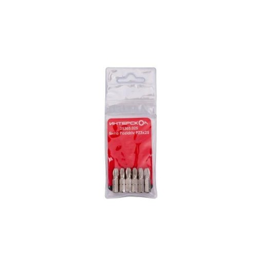 Бита Pozidriv PZ3х25 (уп.6шт) ИНТЕРСКОЛ 25303.025