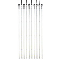 Гирлянда светодиодная "Тающие сосульки" 10шт х 50см шаг 100см 600LED тепл. бел. 24В провод каучук че