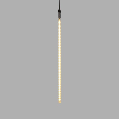 Гирлянда светодиодная "Тающие сосульки" 10шт х 50см шаг 100см 600LED тепл. бел. 24В провод каучук че