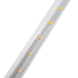 Гирлянда светодиодная "Тающие сосульки" 10шт х 50см шаг 100см 600LED тепл. бел. 24В провод каучук че