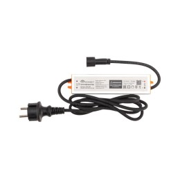 Гирлянда светодиодная "Тающие сосульки" 10шт х 50см шаг 100см 600LED тепл. бел. 24В провод каучук че