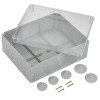 Коробка распаячная ОП 240х195х90 IP44 КМ41275 прозр. крыш. IEK UKO10-240-195-090-K51-44