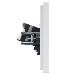 Розетка компьютерная 2-м RJ45 кат.5E FORTE&PIANO FP233 бел. IEK FP-K20-1-K01