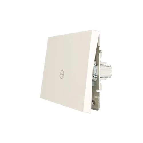 Кнопка звонка СП ZIMA IP20 безвинт. зажим слон. кость LEZARD 704-9088-103QC