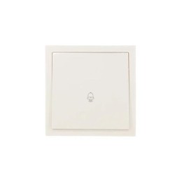 Кнопка звонка СП ZIMA IP20 безвинт. зажим слон. кость LEZARD 704-9088-103QC