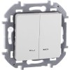 Выключатель 2-кл. Inspiria 10А IP20 250В 10AX с подсветкой/индикацией механизм бел. Leg 673630