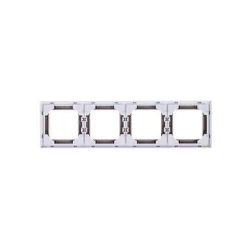 Рамка Levit 4п кофе макиато/бел. ABB 2CHH015040A6018