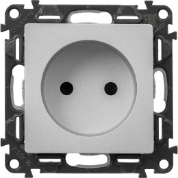 Розетка 1-м СП Valena Life 16А IP20 250В 2P защ. шторки безвинтов. клеммы с лицев. панелью механизм
