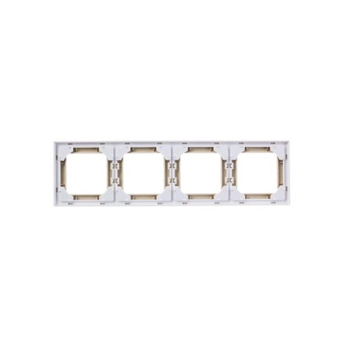 Рамка Levit 4п сл. кость/бел. ABB 2CHH015040A6017
