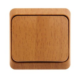 Переключатель проходной 1-кл. ОП Этюд 10А IP20 темн. бук SE BA10-004T