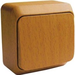 Переключатель проходной 1-кл. ОП Этюд 10А IP20 темн. бук SE BA10-004T