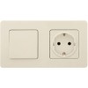 Выключатель 1-кл. Inspiria 10А IP20 250В 10AX механизм сл. кость Leg 673601