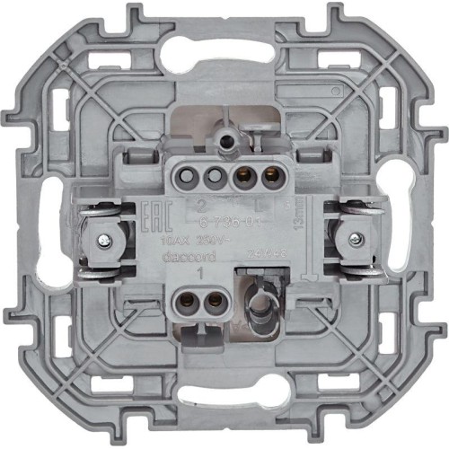 Выключатель 1-кл. Inspiria 10А IP20 250В 10AX механизм сл. кость Leg 673601