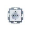 Розетка Levit с заземл. с защ. шторками 16А бел./ледяной ABB 2CHH203457A6001