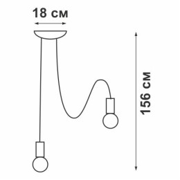 Люстра 8xE27 макс. 40Вт Vitaluce V4547-0/8PL