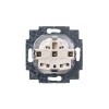 Розетка Levit с заземл. с защ. шторками 16А кофе макиато/бел. ABB 2CHH203457A6018