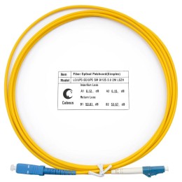 Шнур оптический FOP(s)-9-LC-SC-2m simplex LC-SC 9/125 sm 2м LSZH Cabeus 7378c