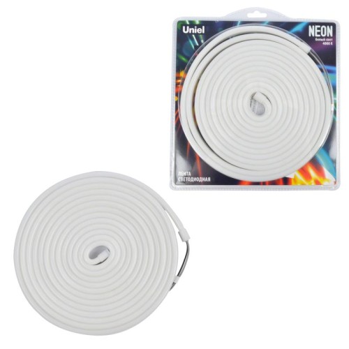 Лента светодиодная ULS-N03-2835-100LED/m-8mm-IP67-DC12V-11W/m-5M-4000K NEON бел. свет (уп.5м) Uniel