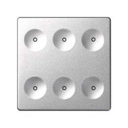 Выключатель сенсорный 6-кл. СП Simon 82 Sense IP20 без маркир. алюм. Simon 8000661-093