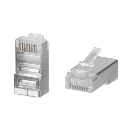 Коннектор RJ45 8P8C-SH под витую пару кат.5E экранир. универс. (для ож и мж кабеля) для проводников
