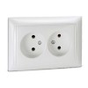 Розетка 2-м СП Valenzo 6102 16А IP20 бел. ASD / IN HOME 4690612006383