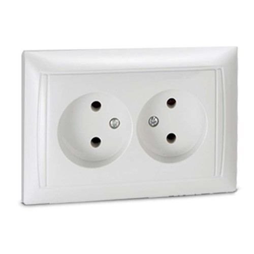 Розетка 2-м СП Valenzo 6102 16А IP20 бел. ASD / IN HOME 4690612006383