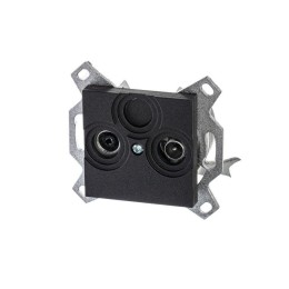 Розетка телевизионная оконечная TV/R Levit антрацит ABB 2CHH083503A6063