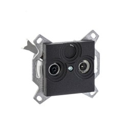 Розетка телевизионная оконечная TV/R Levit антрацит ABB 2CHH083503A6063