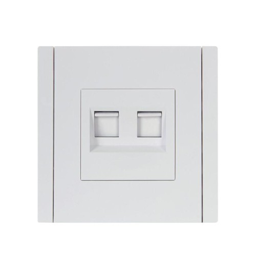 Розетка компьютерная 2-м RJ45 кат.6 FORTE&PIANO FP234 бел. IEK FP-K20-2-K01