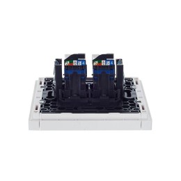 Розетка компьютерная 2-м RJ45 кат.6 FORTE&PIANO FP234 бел. IEK FP-K20-2-K01