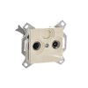 Розетка телевизионная оконечная TV/R Levit сл. кость ABB 2CHH083503A6017
