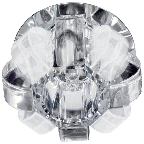 Светильник точечный DK31 CH/WHMWH JCD G9 40Вт 220В декор "корона" хром/прозр. матов. ЭРА C0043778