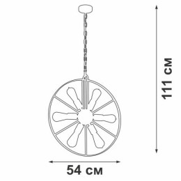 Люстра 6хE27 макс. 60Вт Vitaluce V4475-8/6