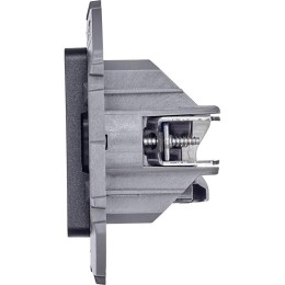 Розетка компьютерная 2-м Inspiria RJ45 кат.6 UTP механизм антрацит Leg 673843