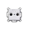 Розетка телевизионная проходная TV/R Levit 7дБ бел. ABB 2CHH083607A6003