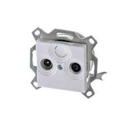 Розетка телевизионная проходная TV/R Levit 7дБ жемчуж. ABB 2CHH083607A6068