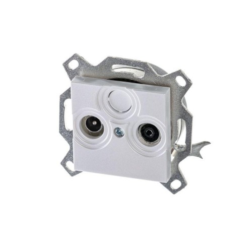 Розетка телевизионная проходная TV/R Levit 7дБ жемчуж. ABB 2CHH083607A6068