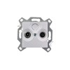Розетка телевизионная проходная TV/R Levit 7дБ жемчуж. ABB 2CHH083607A6068