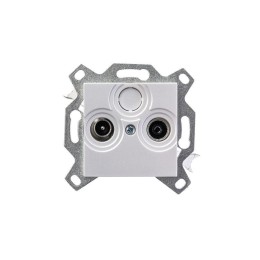 Розетка телевизионная проходная TV/R Levit 7дБ жемчуж. ABB 2CHH083607A6068